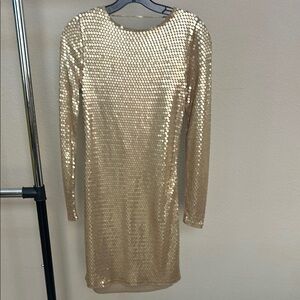 Gold Sequin Dress